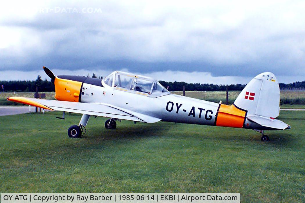 OY-ATG, 1950 De Havilland DHC-1 Chipmunk 22 C/N C1/0102, DHC-1 Chipmunk 22 [C1/0102] Billund~OY 14/06/1985