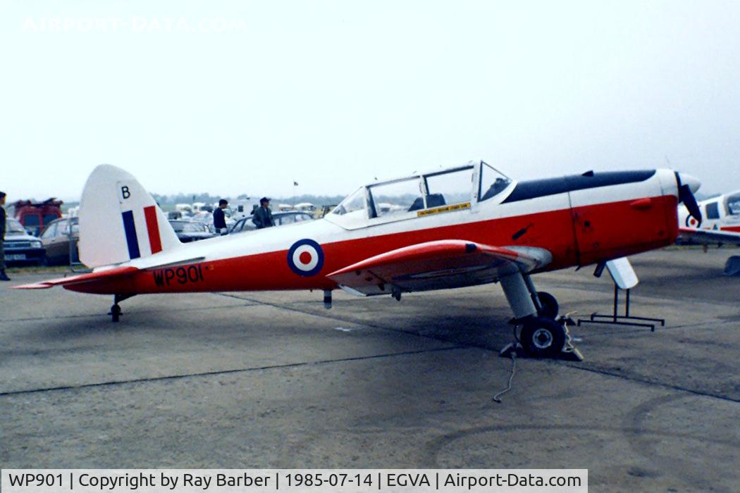 WP901, 1952 De Havilland DHC-1 Chipmunk T.10 C/N C1/0772, DHC-1 Chipmunk T.10 [C1/0772] RAF Fairford~G 14/07/1985