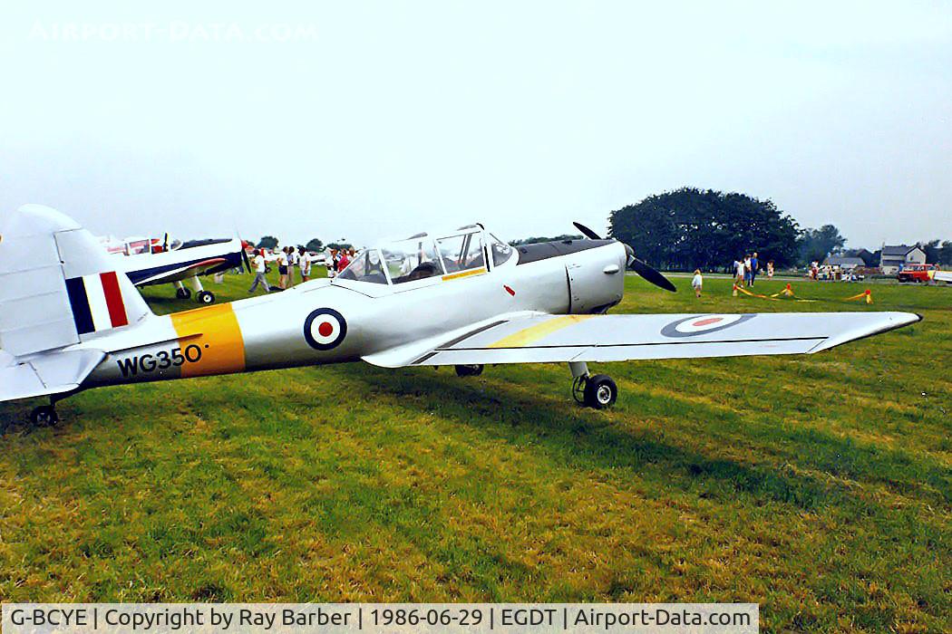 G-BCYE, 1951 De Havilland DHC-1 Chipmunk 22 C/N C1/0437, DHC-1 Chipmunk 22 [C1/0437] Wroughton~G 29/06/1986