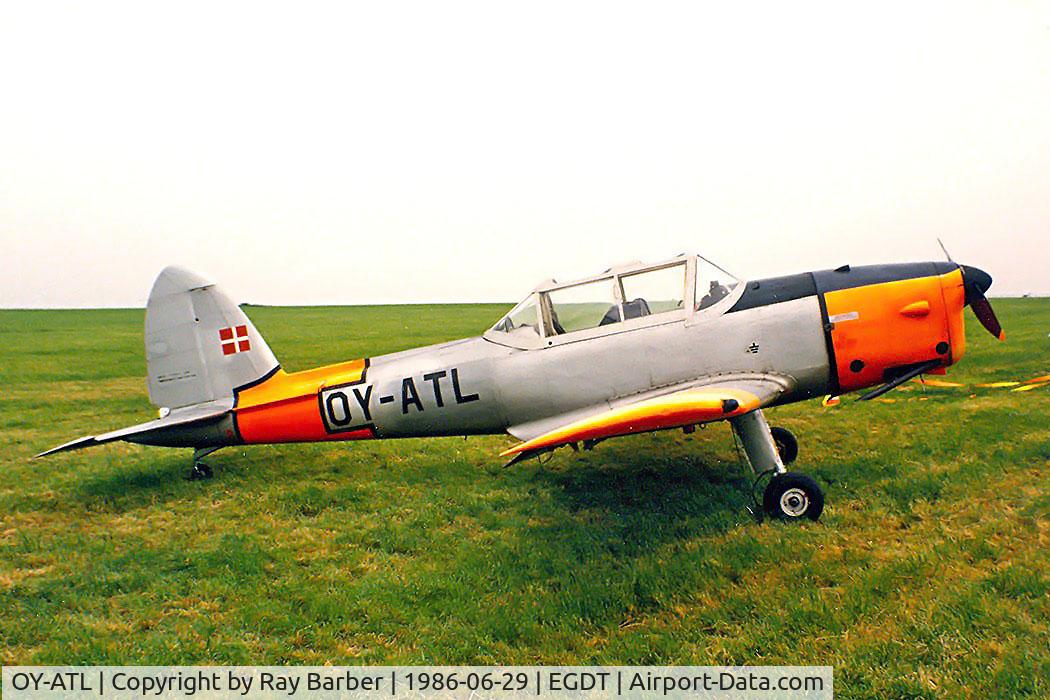 OY-ATL, 1953 De Havilland DHC-1 Chipmunk 22 C/N C1/0897, DHC-1 Chipmunk 22 [C1/0897] Wroughton~G 29/06/1986