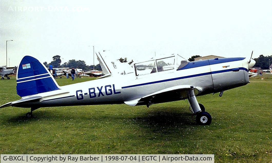 G-BXGL, 1953 De Havilland DHC-1 Chipmunk T.10 C/N C1/0924, DHC-1 Chipmunk T.22 [C1/0924] Cranfield~G 04/07/1998
