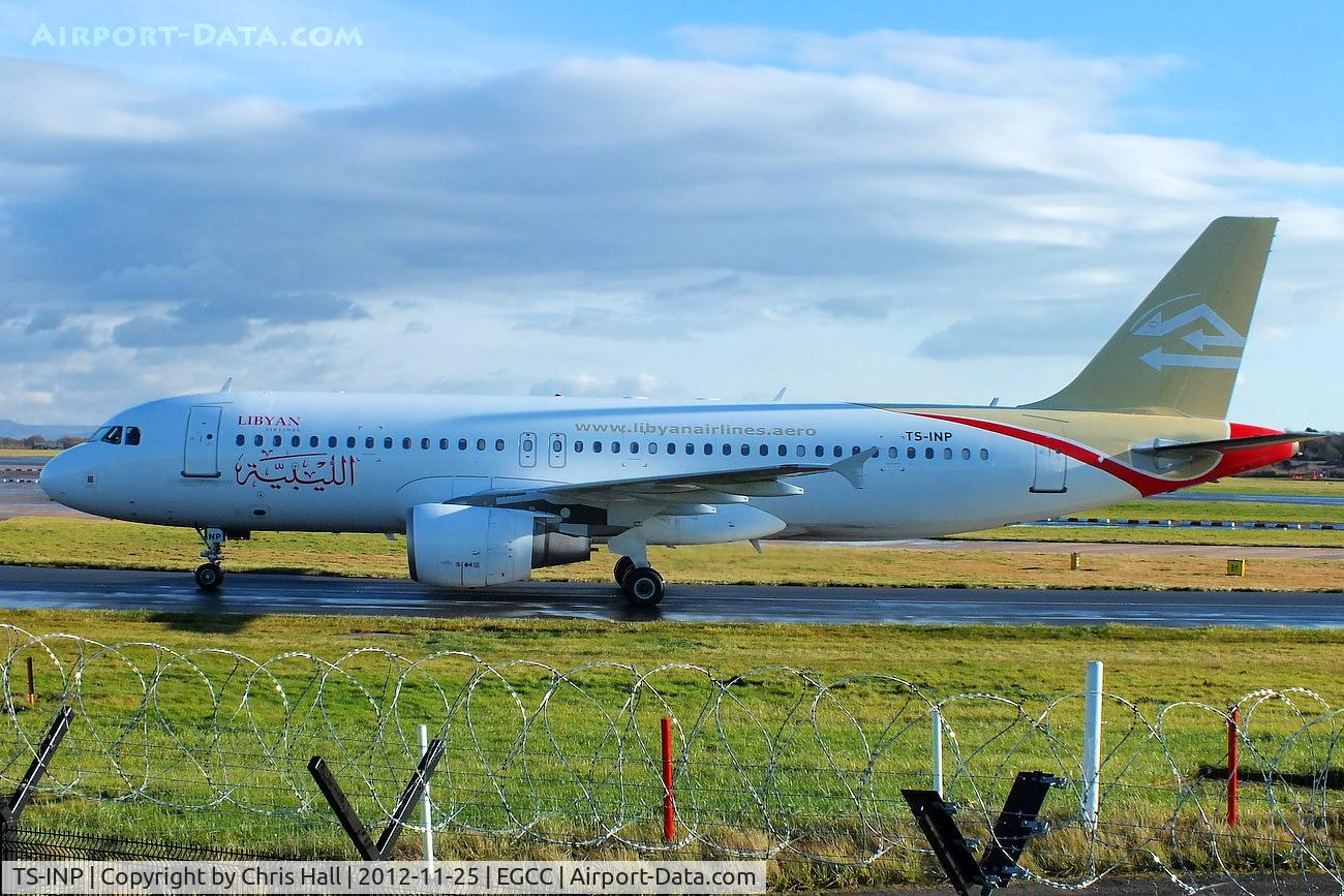 TS-INP, 2001 Airbus A320-214 C/N 1597, Libyan Airlines, Leased from Nouvelair Tunisie