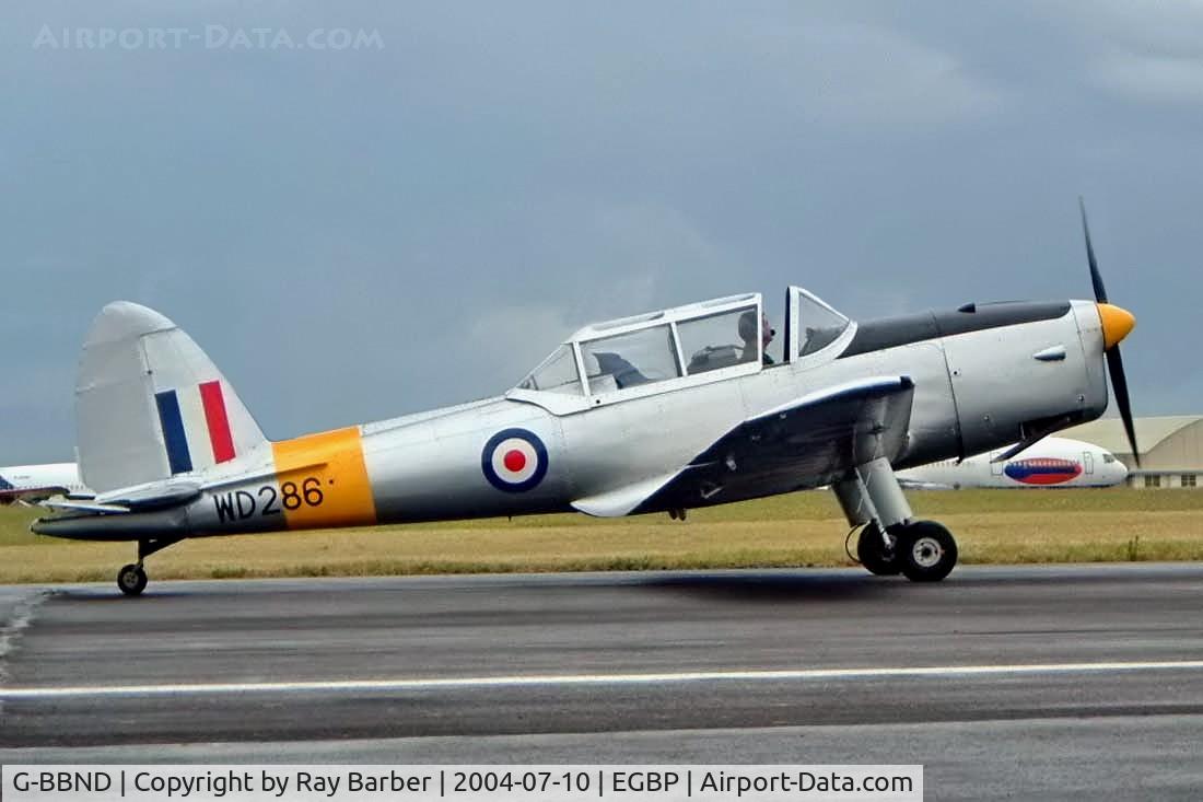 G-BBND, 1950 De Havilland DHC-1 Chipmunk T.10 C/N C1/0225, DHC-1 Chipmunk [C1/0225] Kemble~G 10/07/2004