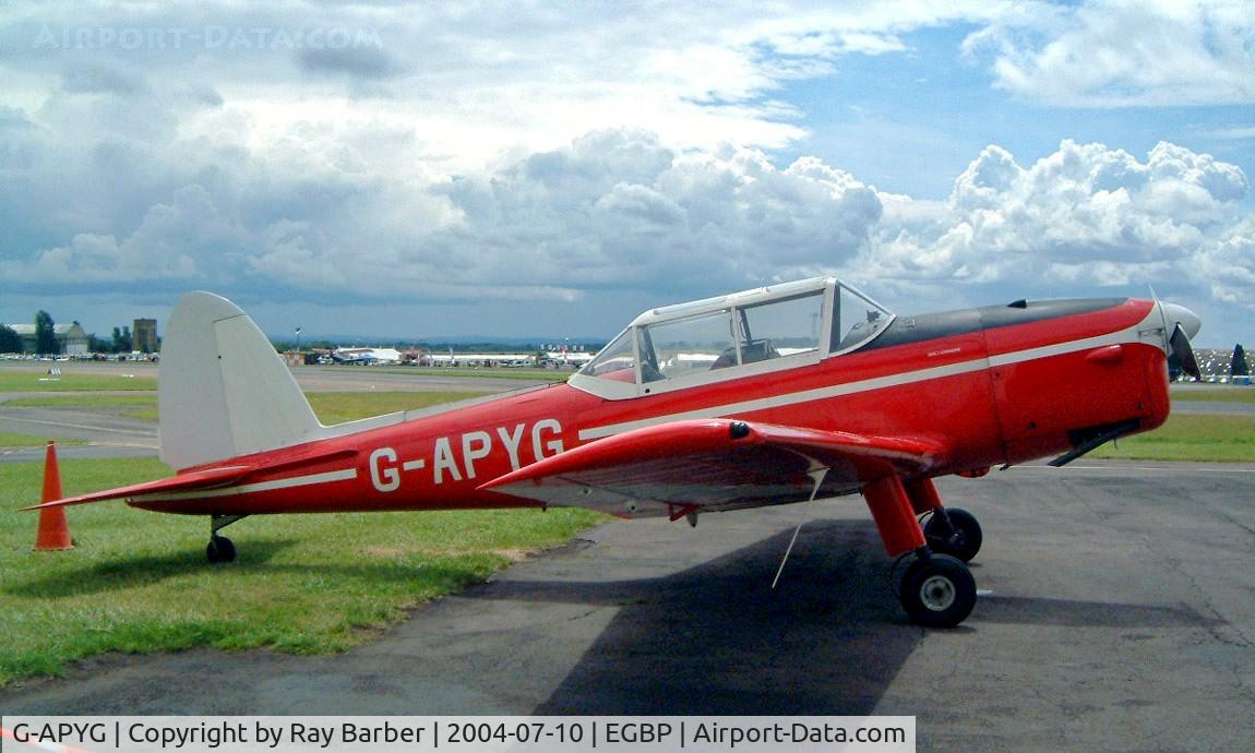 G-APYG, 1950 De Havilland DHC-1 Chipmunk T.10 C/N C1/0060, DHC-1 Chipmunk [C1/0060] Kemble~G 10/07/2004