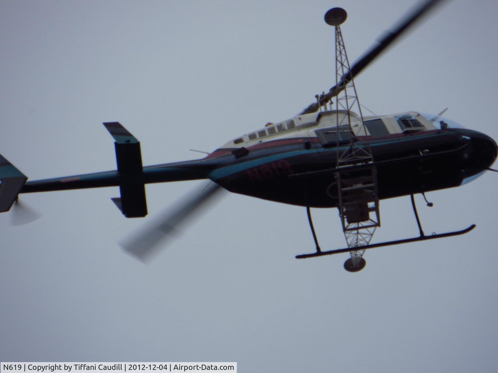 N619, 1980 Bell 206L-1 LongRanger II C/N 45393, Saw this flying over my house and heard from another photographer that the booms were part of a laser mapping system for the railroad.
