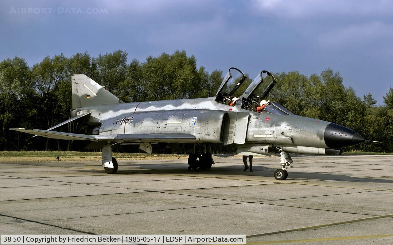 38 50, 1972 McDonnell Douglas F-4F Phantom II C/N 4752, last chance inspection prior a functional check flight from Fliegerhorst Pferdsfeld