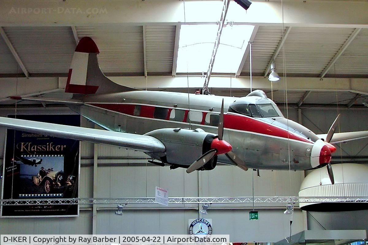 D-IKER, De Havilland DH-104 Dove 5 C/N 04530, De Havilland DH.104 Dove 6 [04530] Sinsheim~D 22/04/2005