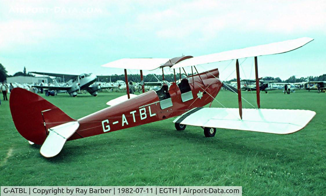 G-ATBL, 1933 De Havilland DH60G Gipsy Moth C/N 1917, DH.60G Gipsy Moth [1917] Old Warden~G 11/07/1982. Image taken from a slide.