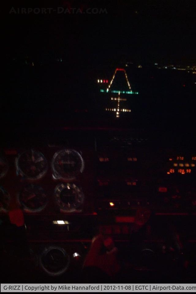 G-RIZZ, 1978 Piper PA-28-161 Cherokee Warrior II C/N 28-7816494, Night approach into EGTC