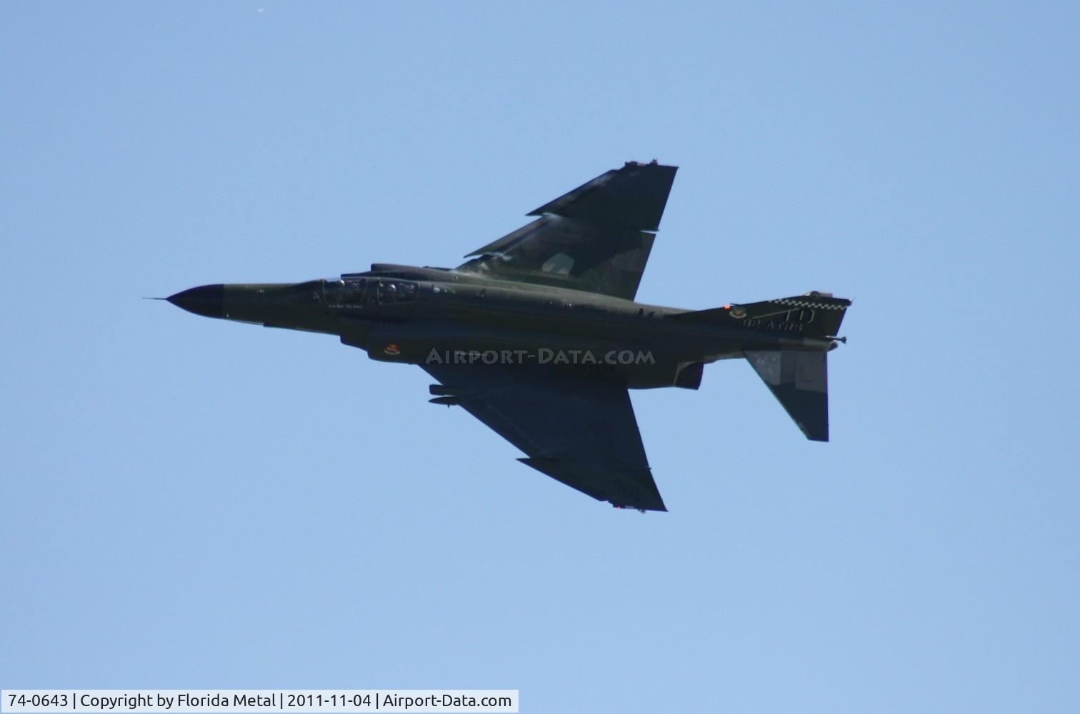 74-0643, 1974 McDonnell Douglas QF-4E Phantom II C/N 4794, F-4 at the 2011 Cocoa Beach Airshow