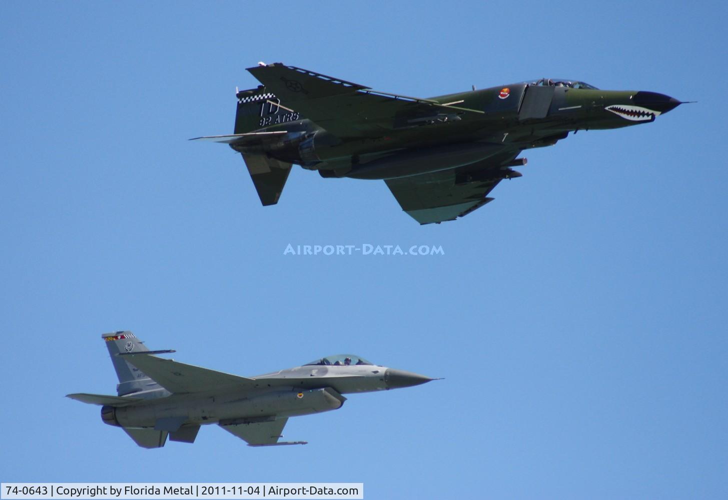 74-0643, 1974 McDonnell Douglas QF-4E Phantom II C/N 4794, F-4 Phantom and F-16 Viper heritage flight