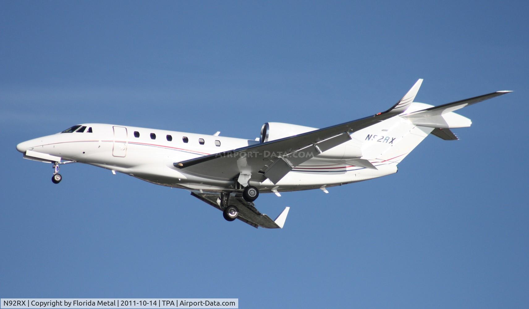 N92RX, 2009 Cessna 750 Citation X Citation X C/N 750-0301, Citation 10 with winglets