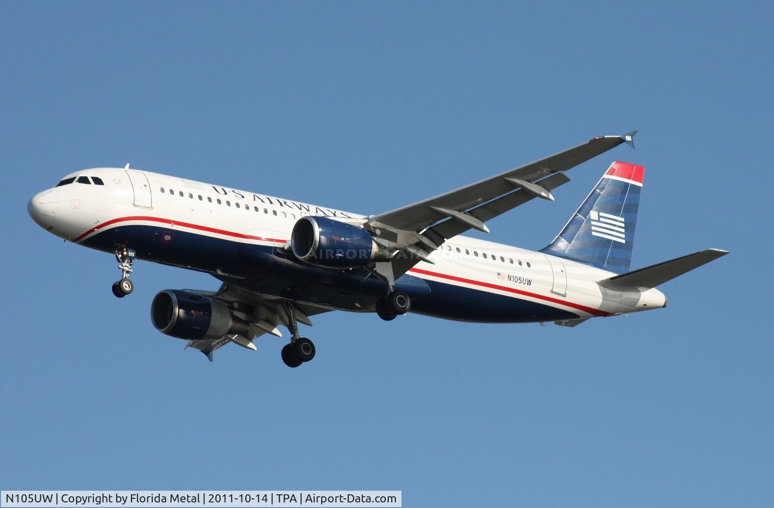 N105UW, 1999 Airbus A320-214 C/N 0868, US Airways A320