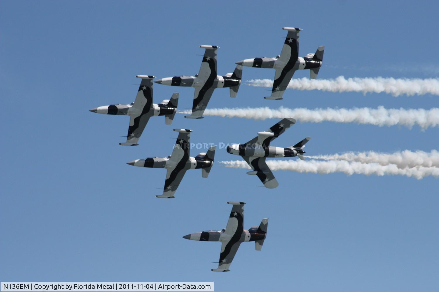 N136EM, 1984 Aero L-39C Albatros C/N 432917, Heavy Metal Jet Team Cocoa Beach 2011