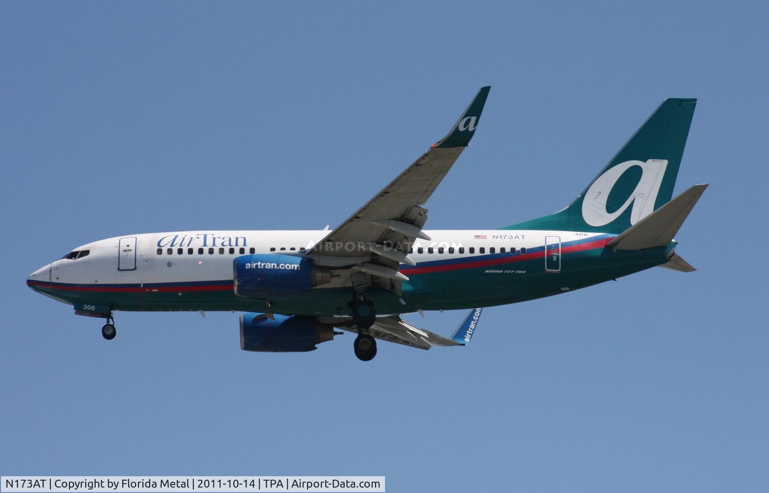 N173AT, 2004 Boeing 737-76N C/N 32661, Air Tran 737