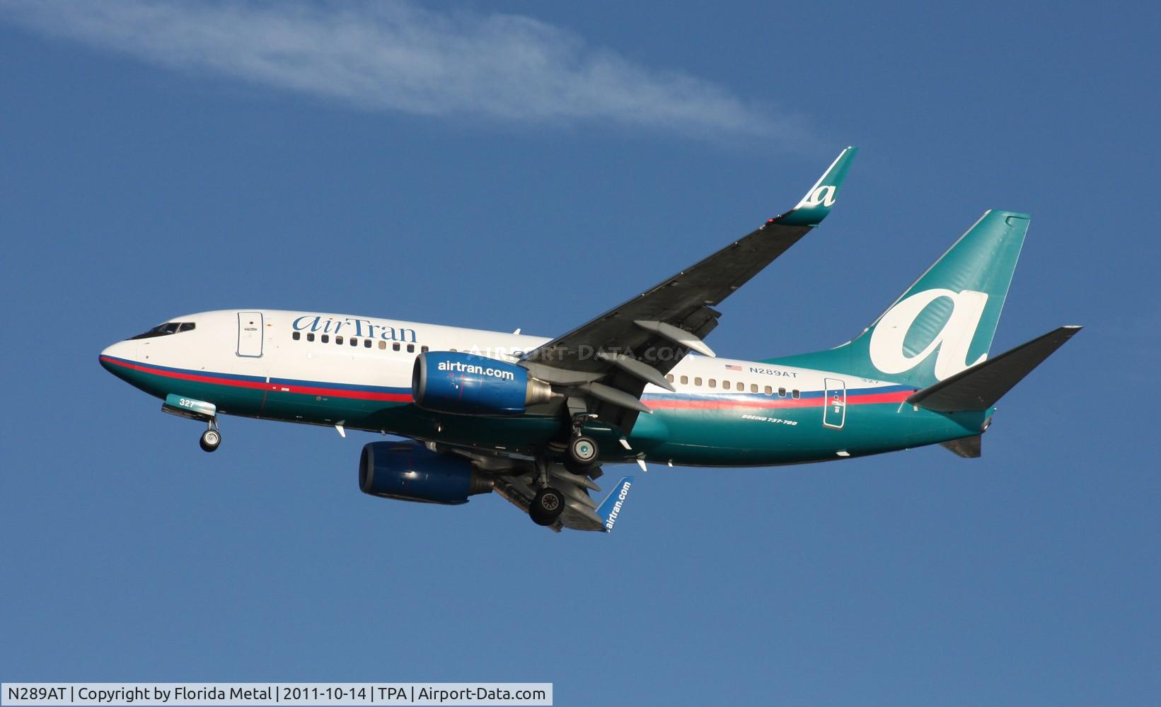 N289AT, 2006 Boeing 737-76N C/N 32673, Air Tran 737