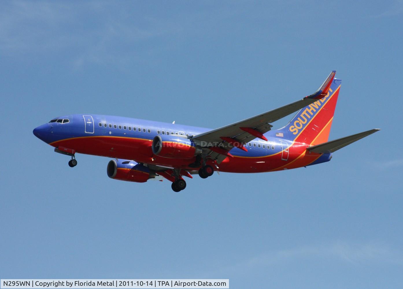N295WN, 2007 Boeing 737-7H4 C/N 32541, Southwest 737