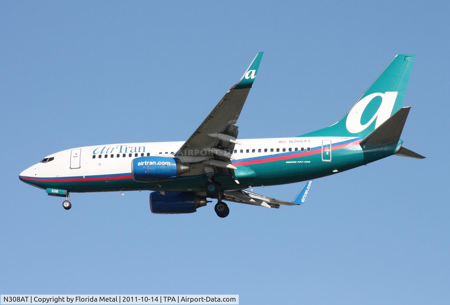 N308AT, 2006 Boeing 737-7BD C/N 35109, Air Tran 737