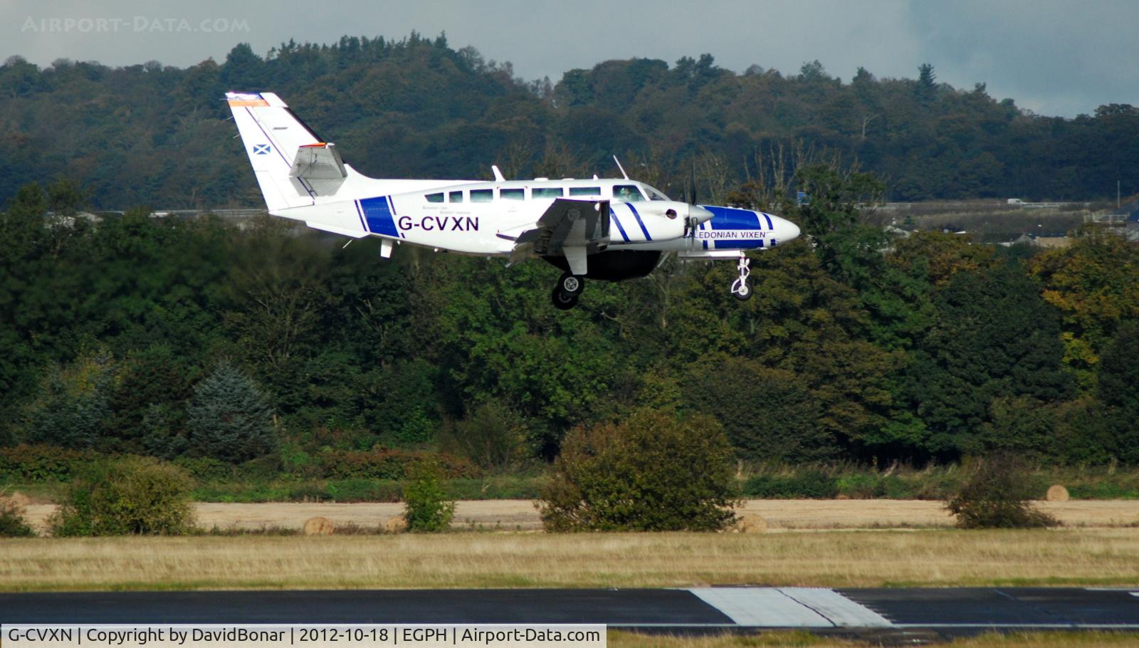G-CVXN, 1991 Reims Cessna F406 Vigilant C/N F406-0064, Getting slightly out of shape over the 06 threshold