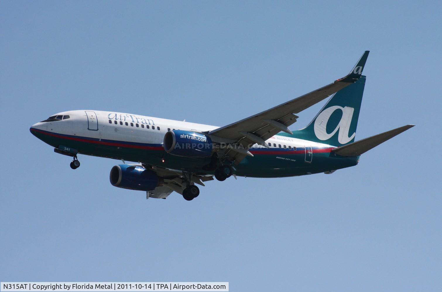 N315AT, 2007 Boeing 737-7BD C/N 35788, Air Tran 737