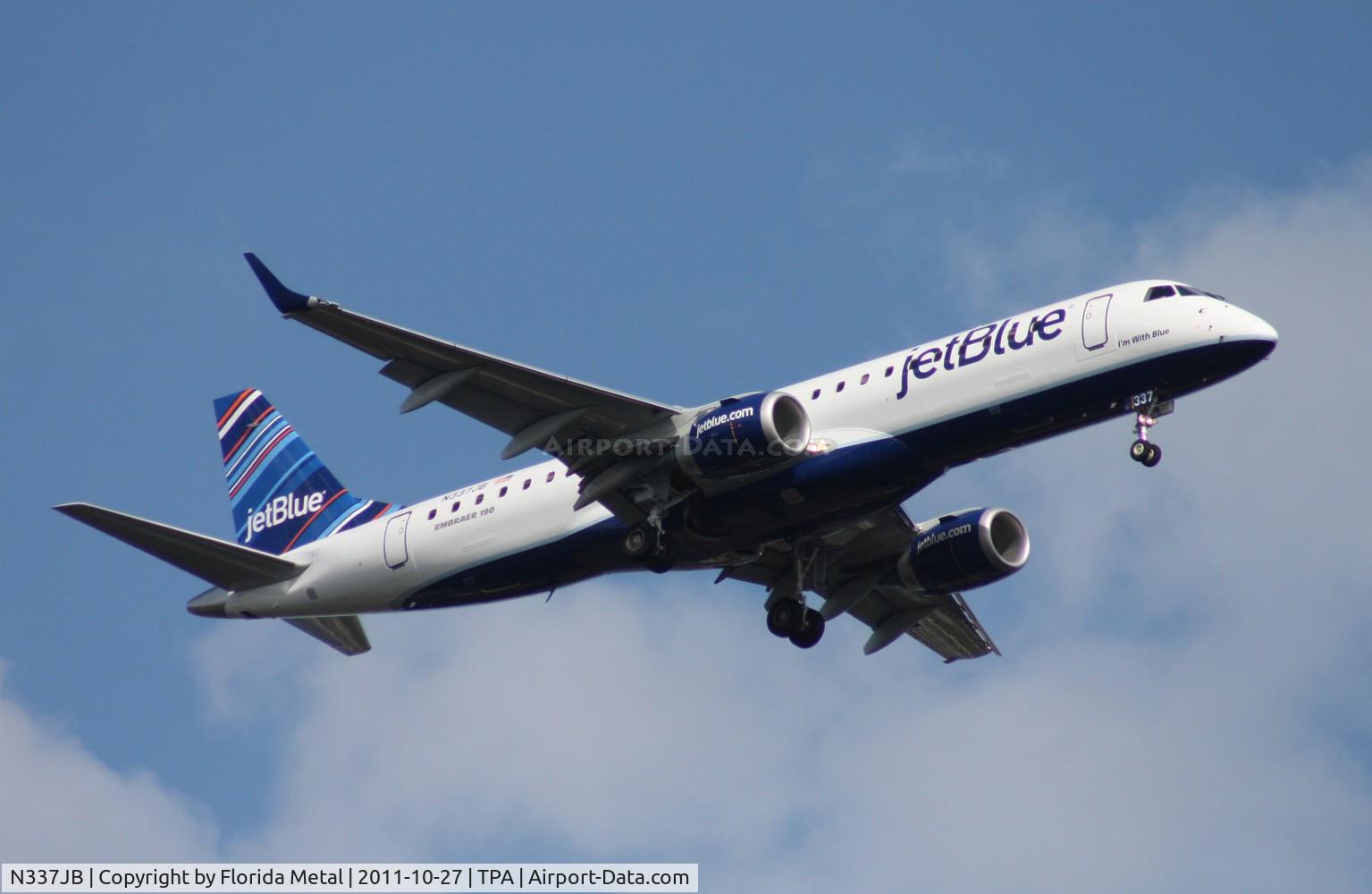 N337JB, Embraer ERJ-190-100 IGW 190AR C/N 19000473, Jet Blue E190