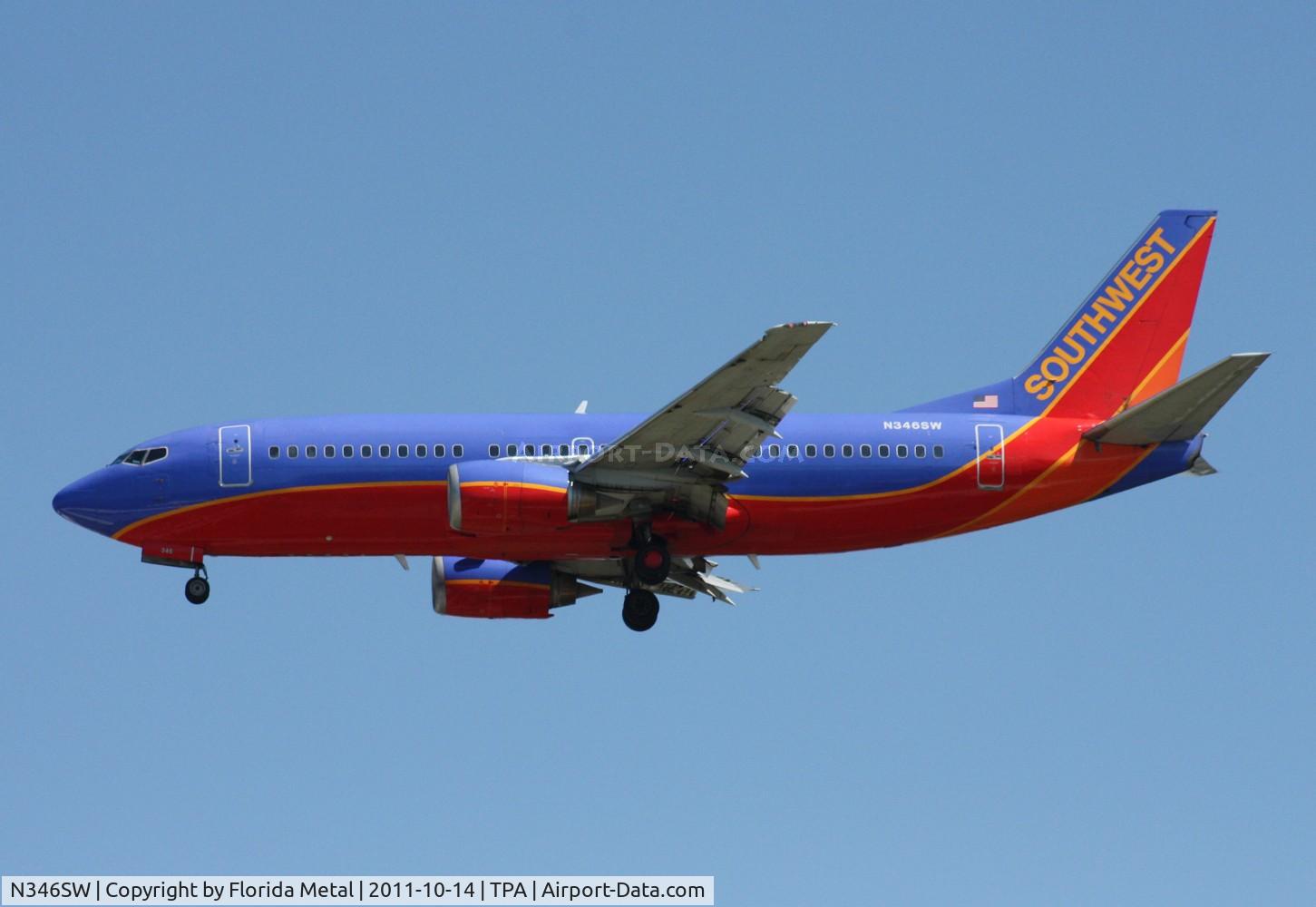 N346SW, 1989 Boeing 737-3H4 C/N 24153, Southwest 737