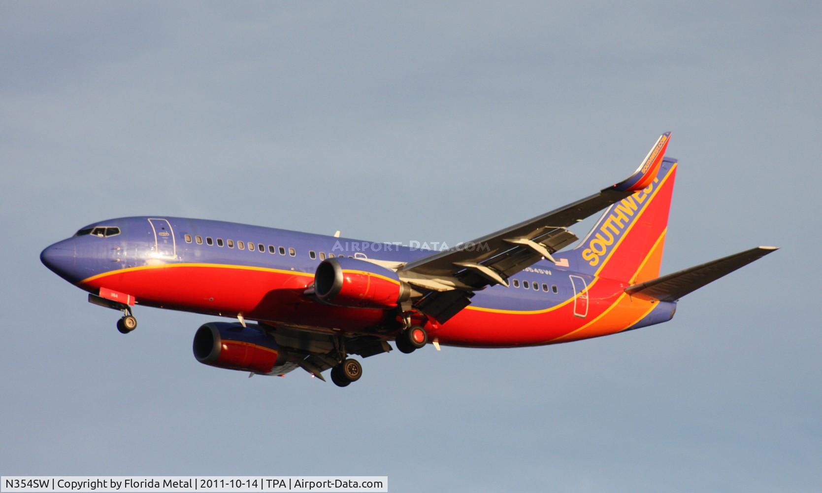 N354SW, 1991 Boeing 737-3H4 C/N 25219, Southwest 737