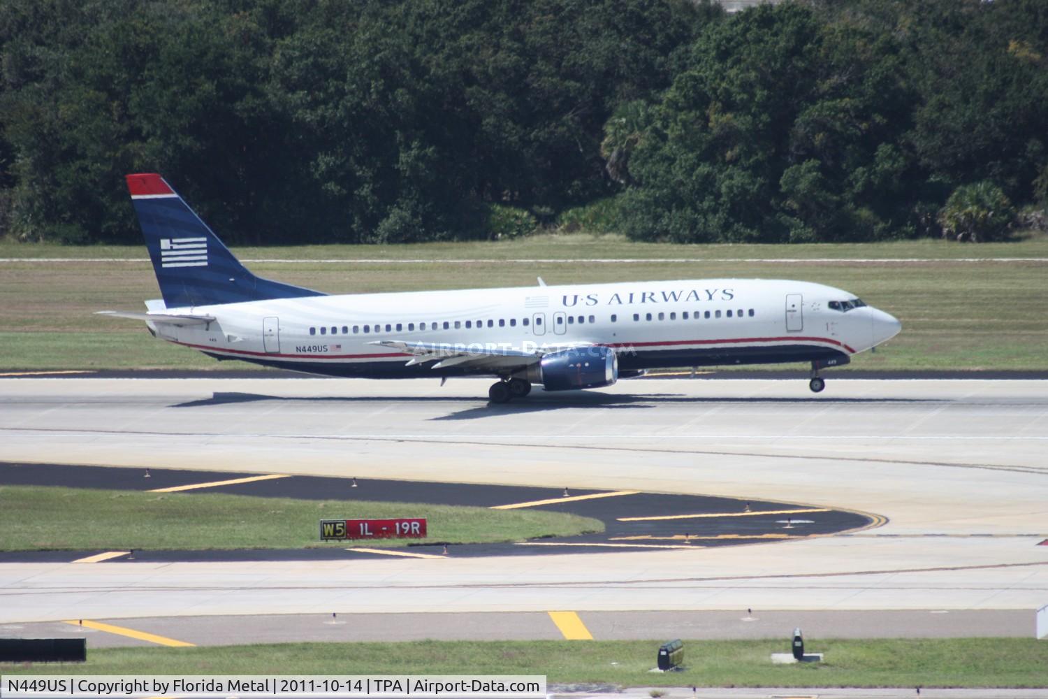 N449US, 1990 Boeing 737-4B7 C/N 24893, US Airways 737-400