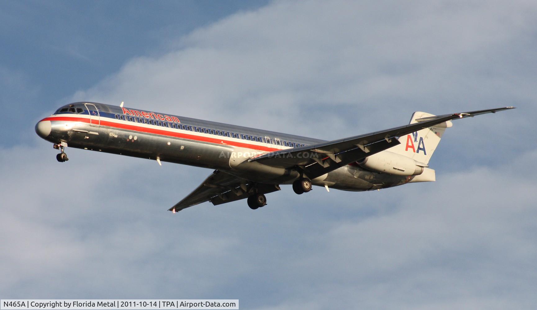 N465A, 1988 McDonnell Douglas MD-82 (DC-9-82) C/N 49595, American MD-82