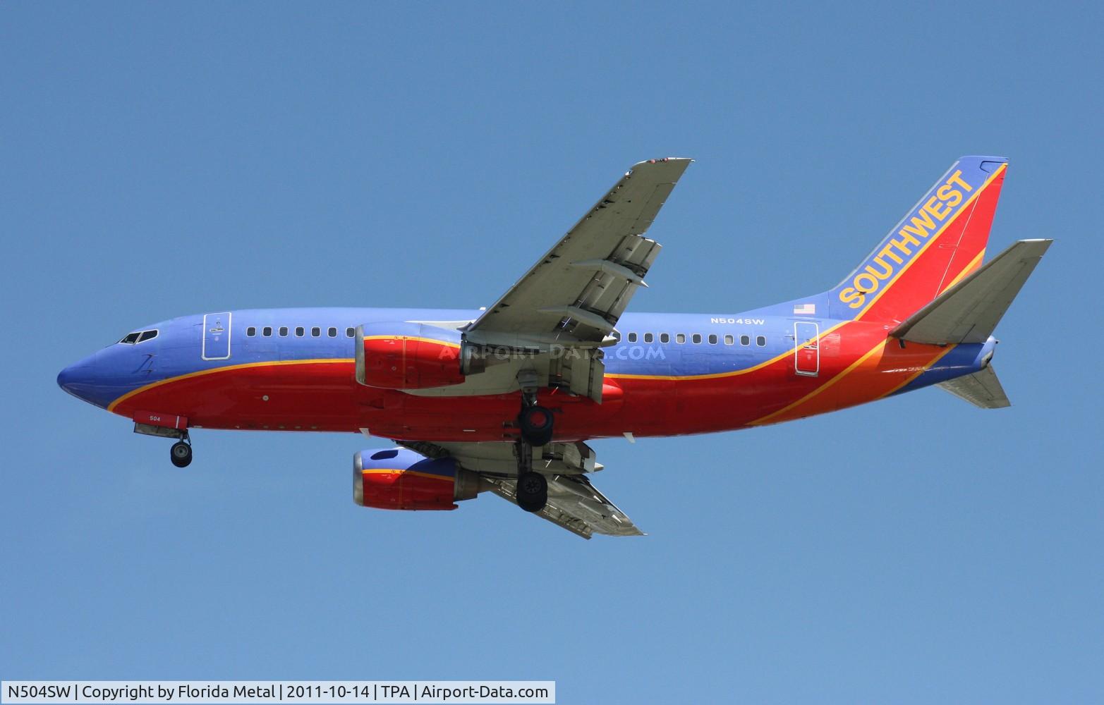 N504SW, 1990 Boeing 737-5H4 C/N 24181, Southwest 737-500