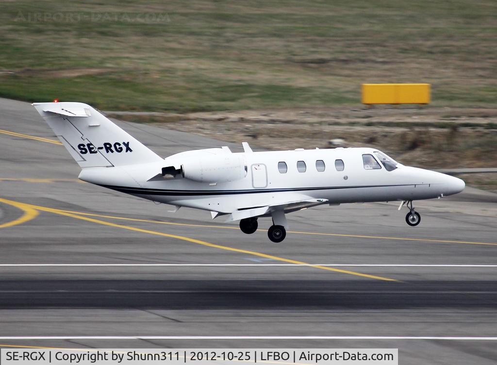 SE-RGX, 2002 Cessna 525  Citation CJ1 C/N 525-0502, Landing rwy 14R