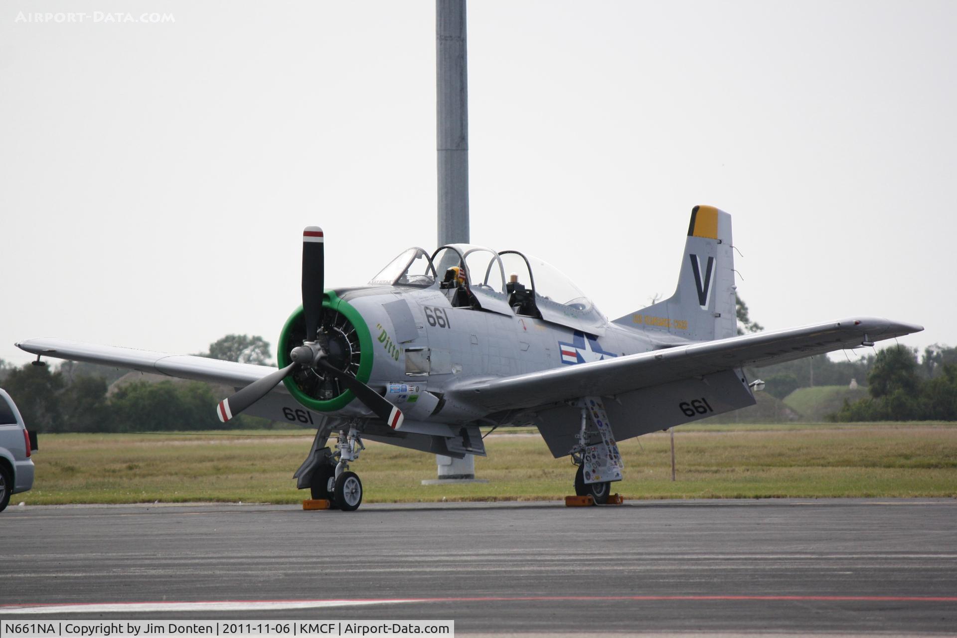N661NA, 1957 North American T-28C Trojan Trojan C/N 226-238 (140661), A T-28 Trojan (N661NA) on display at MacDill Air Fest