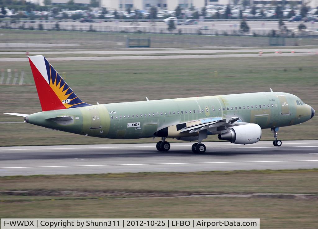 F-WWDX, 2012 Airbus A320-214 C/N 5371, C/n 5371 - For Philippines Airlines