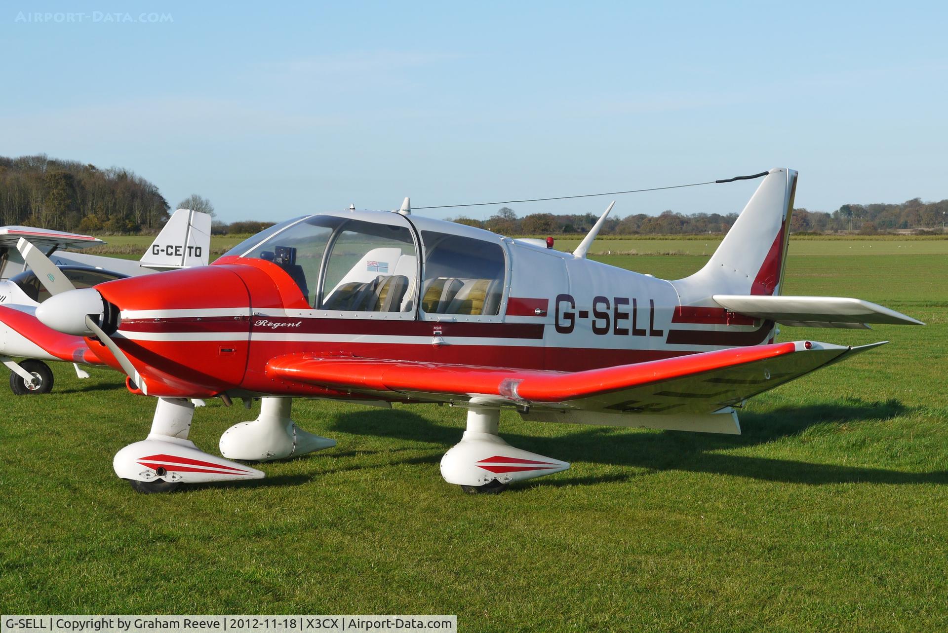 G-SELL, 1976 Robin DR-400-180 Regent Regent C/N 1153, Parked at Northrepps.