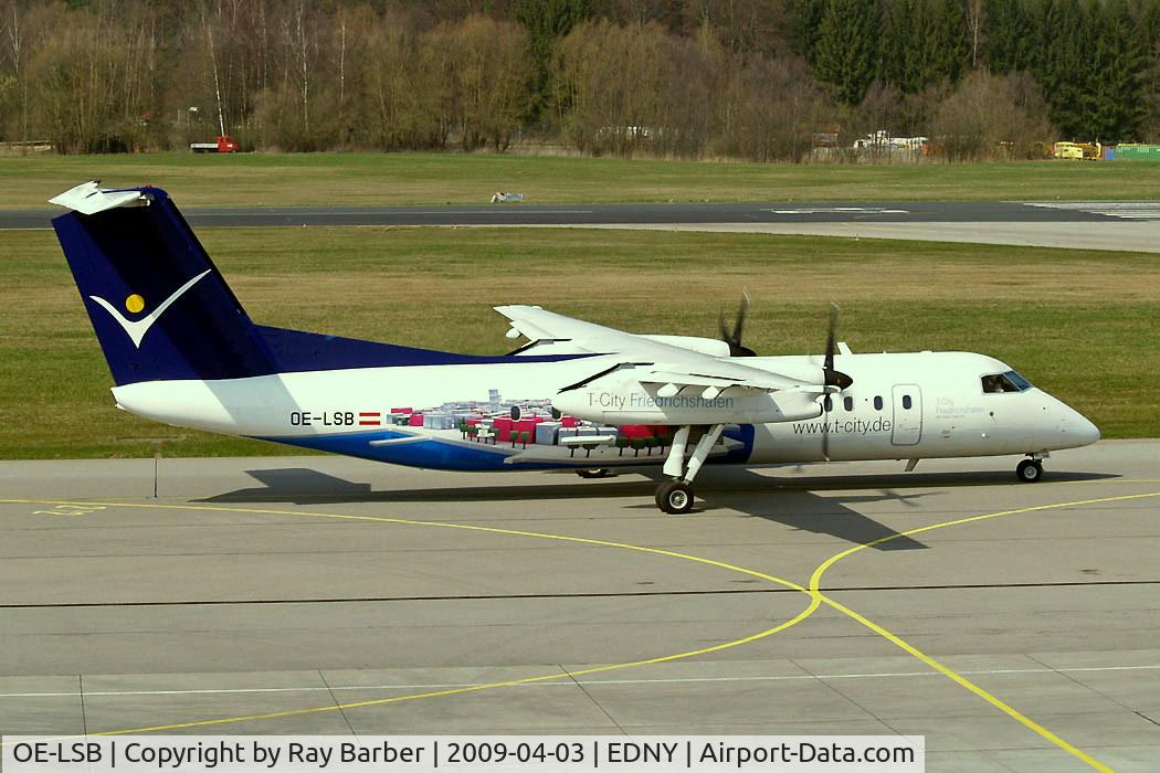 OE-LSB, 1998 De Havilland Canada DHC-8-314Q Dash 8 C/N 525, DHC-8Q-314 Dash 8 [525] (Intersky) Friedrichshafen~D 03/04/2009