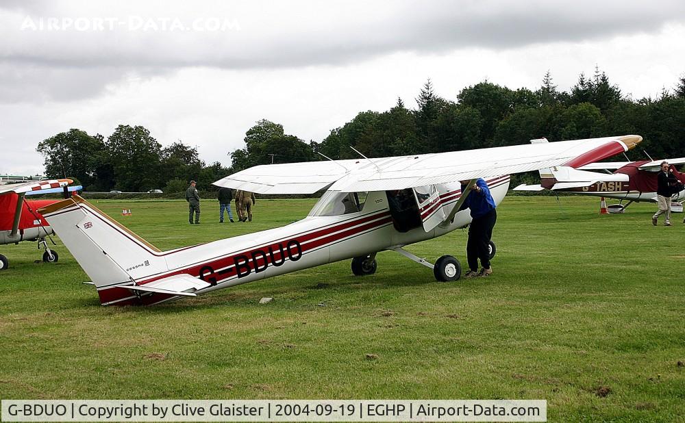 G-BDUO, 1976 Reims F150M C/N 1304, Originally owned to, Fairoaks Aviation Services Ltd in March 1976 and currently in private hands since May 2006.