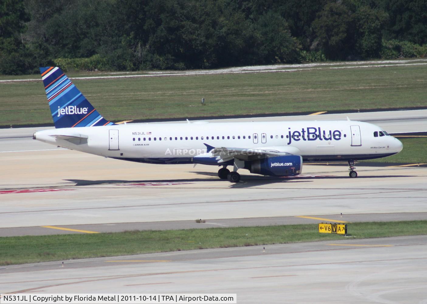 N531JL, 2001 Airbus A320-232 C/N 1650, Jet Blue A320