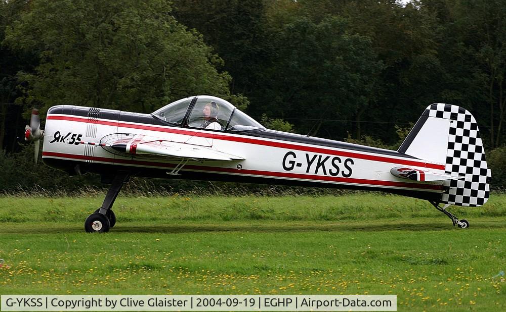 G-YKSS, 1990 Yakovlev Yak-55 C/N 901103, Ex: DOSAAF 96 blue > RA-44525 > G-YKSS - Originally and currently in private hands since July 2003.