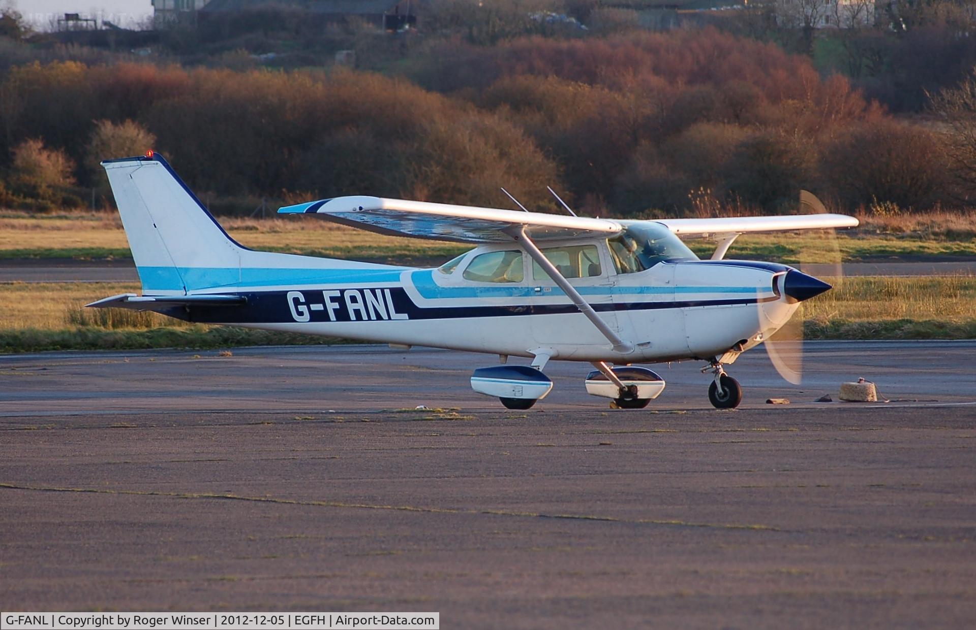 G-FANL, 1978 Cessna R172K Hawk XP C/N R172-2873, Evening departure by visiting Hawk XP operated by FlyWales.