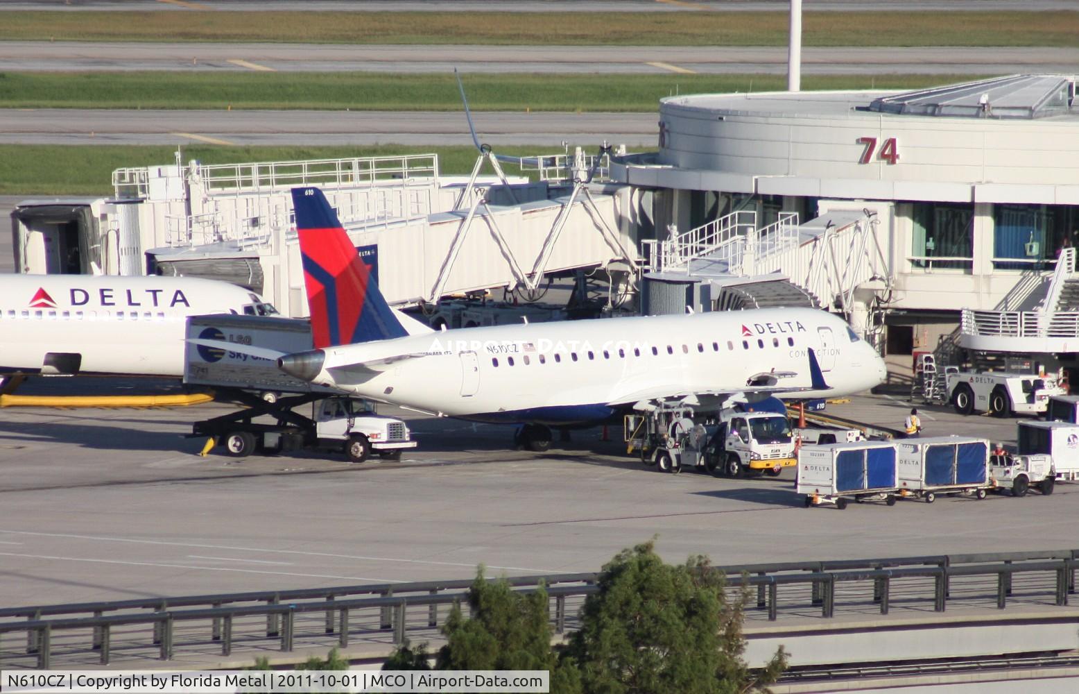 N610CZ, 2007 Embraer 175LR (ERJ-170-200LR) C/N 17000198, Compass EMB-175