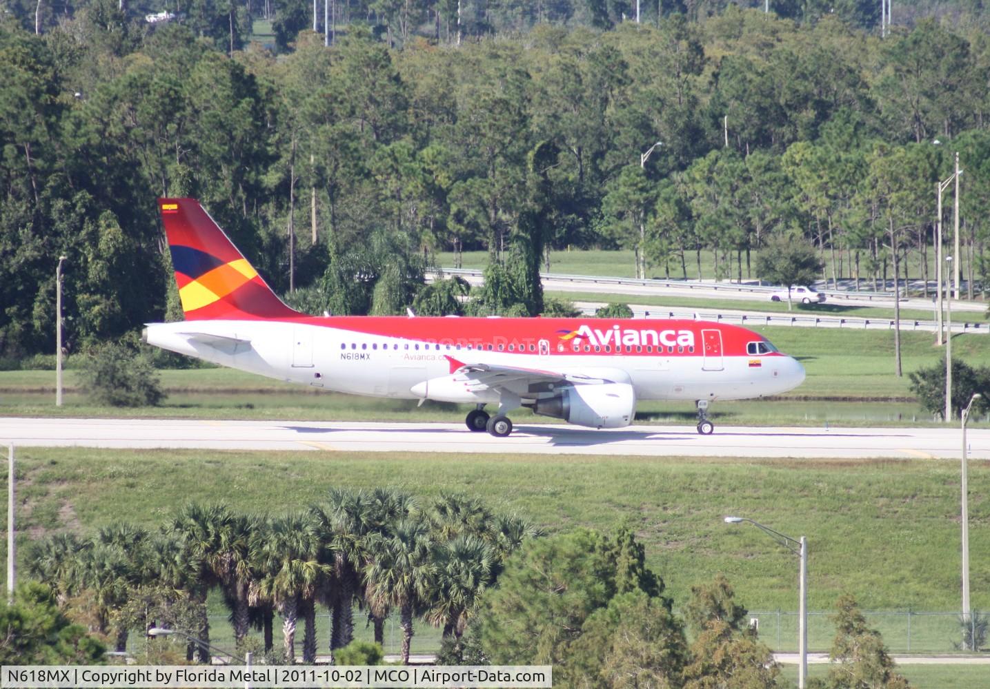 N618MX, 2001 Airbus A319-112 C/N 1618, Avianca A319