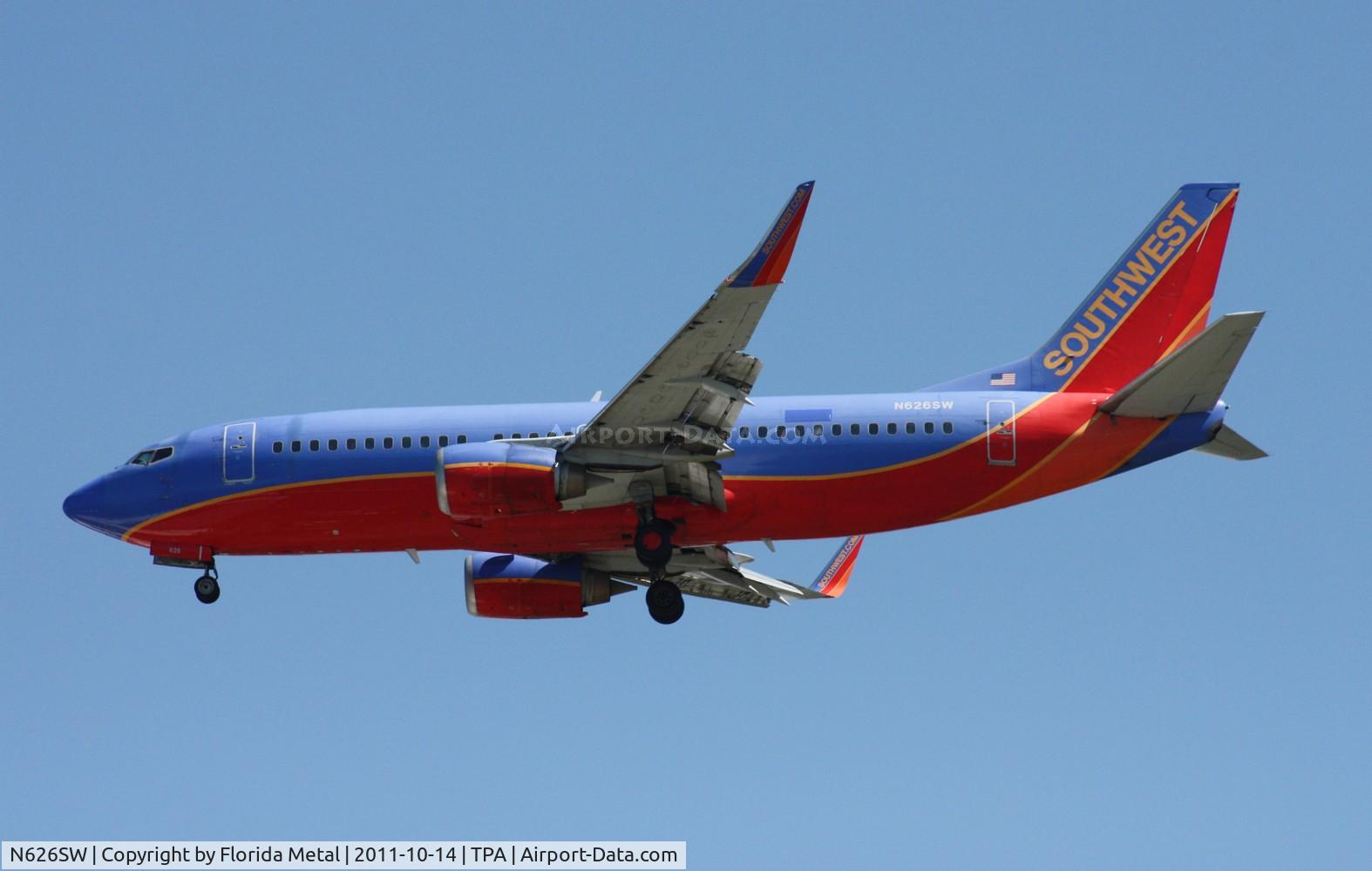 N626SW, 1996 Boeing 737-3H4 C/N 27702, Southwest 737