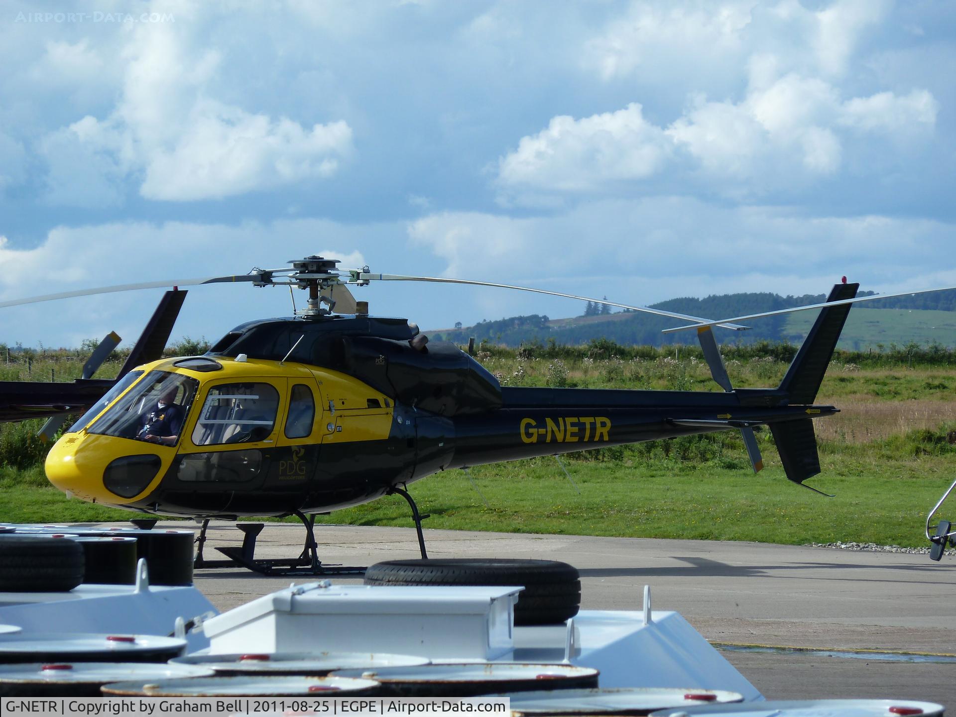 G-NETR, 1982 Aerospatiale AS-355F-1 Ecureuil 2 C/N 5164, PDG Base,Inverness airport.