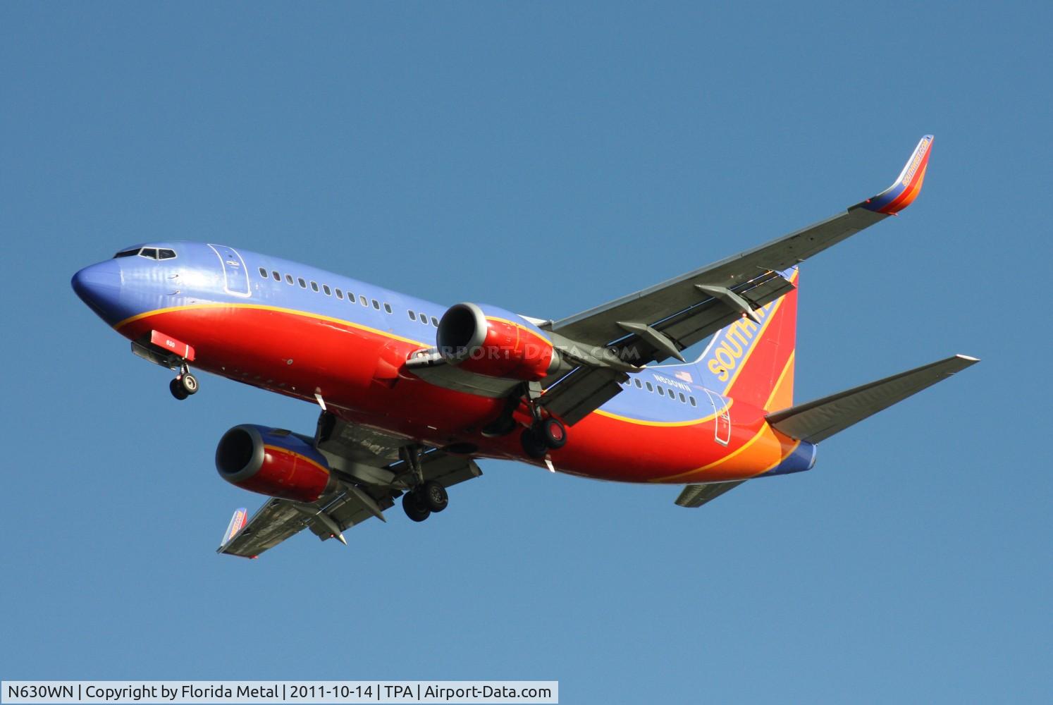 N630WN, 1996 Boeing 737-3H4 C/N 27705, Southwest 737