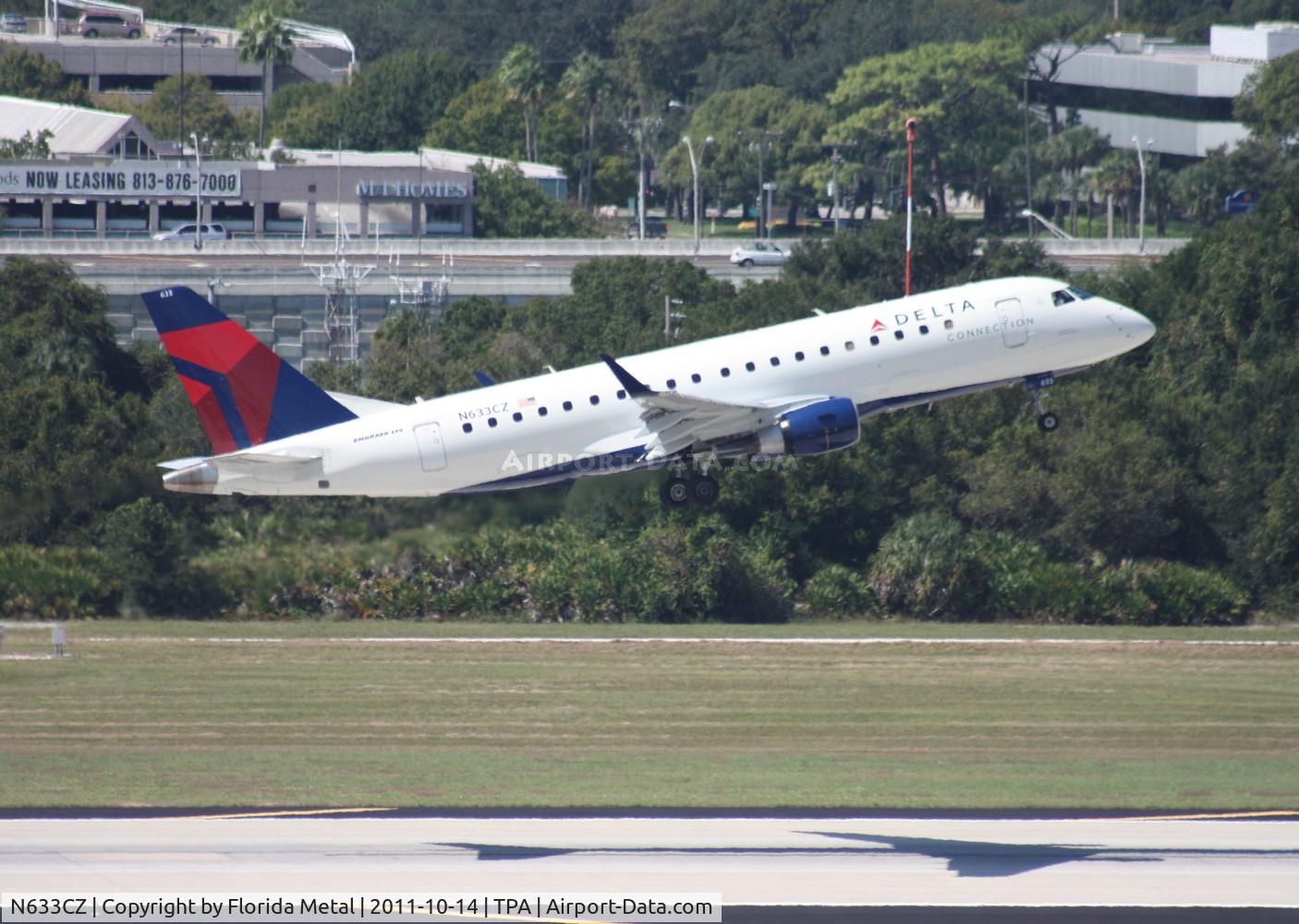 N633CZ, 2008 Embraer 175LR (ERJ-170-200LR) C/N 17000245, Delta EMB-175