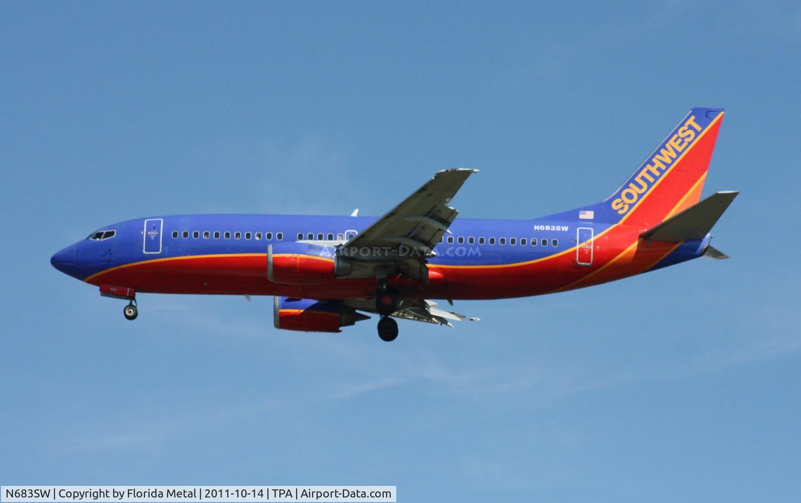 N683SW, 1988 Boeing 737-3G7 C/N 24008, Southwest 737