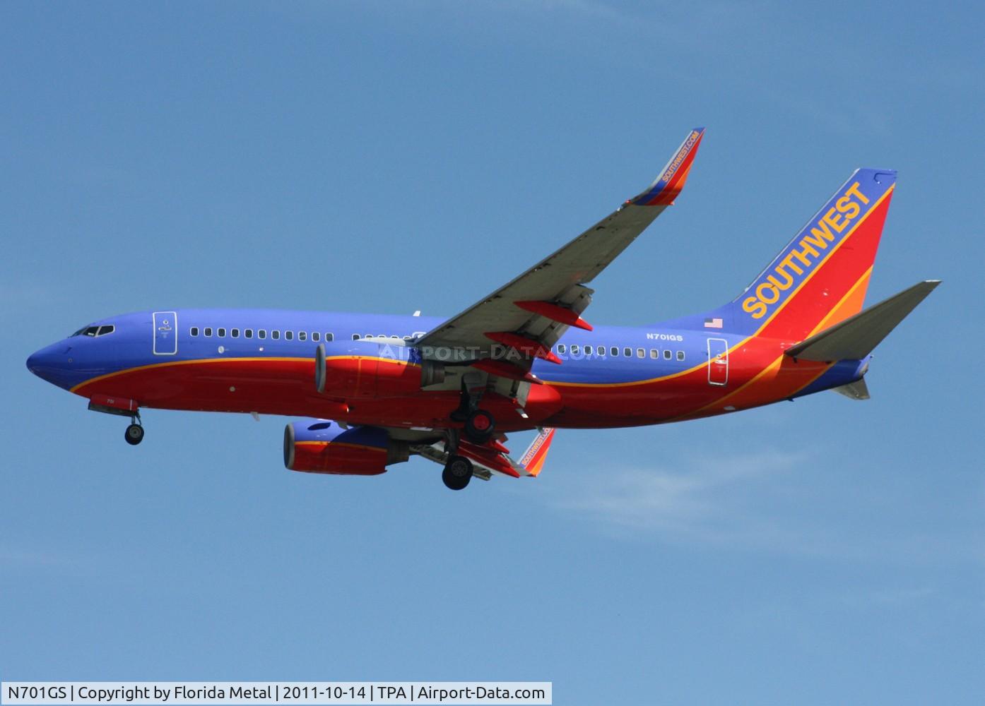 N701GS, 1997 Boeing 737-7H4 C/N 27836, Southwest 737