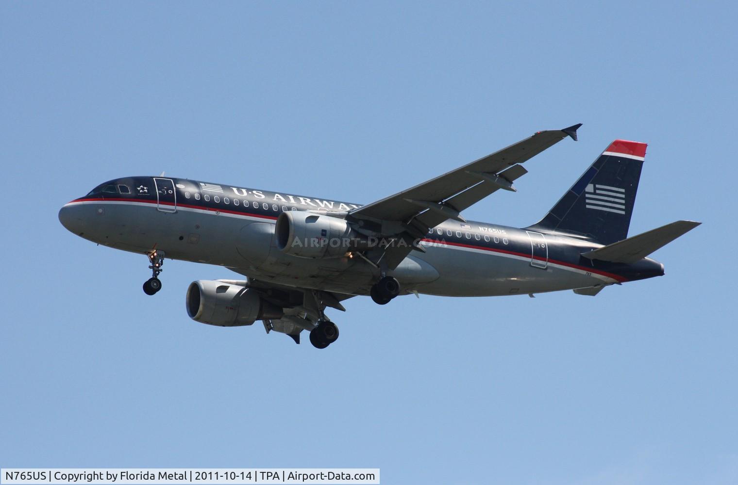 N765US, 2000 Airbus A319-112 C/N 1371, US Airways A319