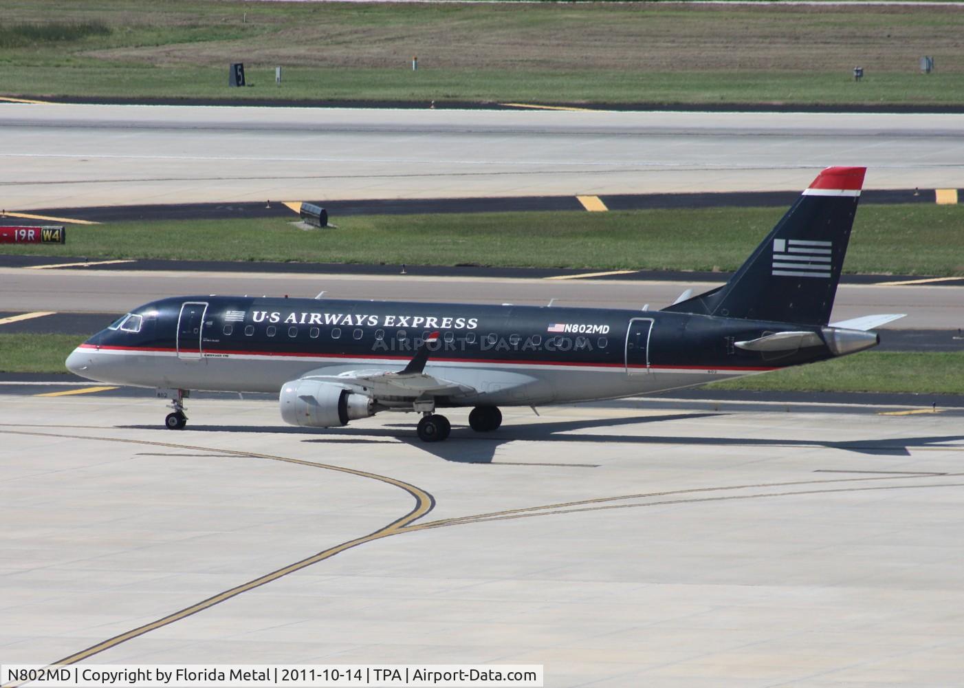 N802MD, 2004 Embraer 170SU (ERJ-170-100SU) C/N 17000013, US Airways EMB-170