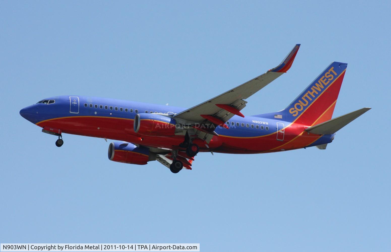 N903WN, 2007 Boeing 737-7H4 C/N 32457, Southwest 737